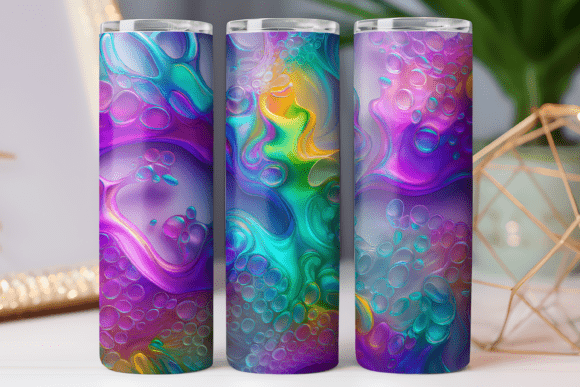 Abstract Art Tumbler Wrap Design Review