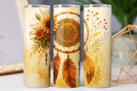 Boho Floral Tumbler Wrap 20oz Review for Embroidery Projects