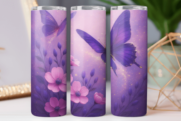 Butterfly Tumbler Design PNG Wrap Review