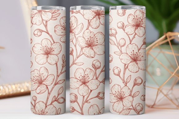 Cherry Blossom Floral Tumbler Design Review