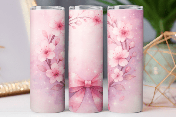 Cherry Blossom Floral Tumbler Design Review