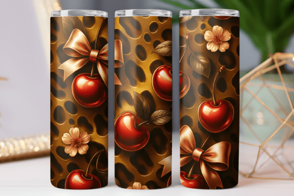 Cherry Bow Tumbler Wrap Design Review