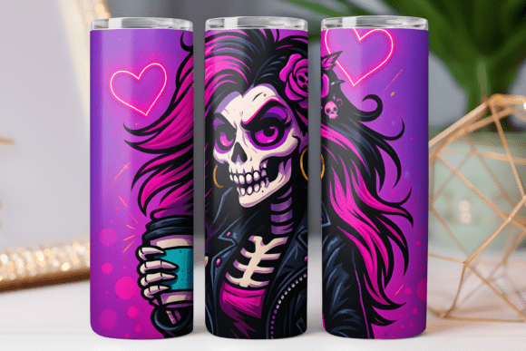 Coffee Girl Tumbler Wrap 20oz PNG Review