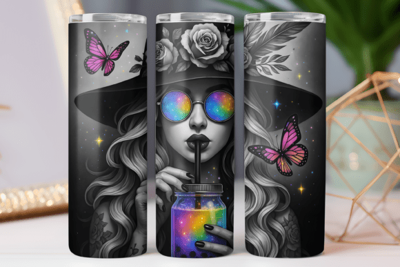 Coffee Girl Tumbler Wrap 20oz Skinny PNG Review