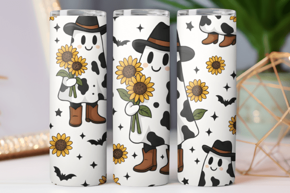 Cow Spooky Tumbler Wrap Design Review