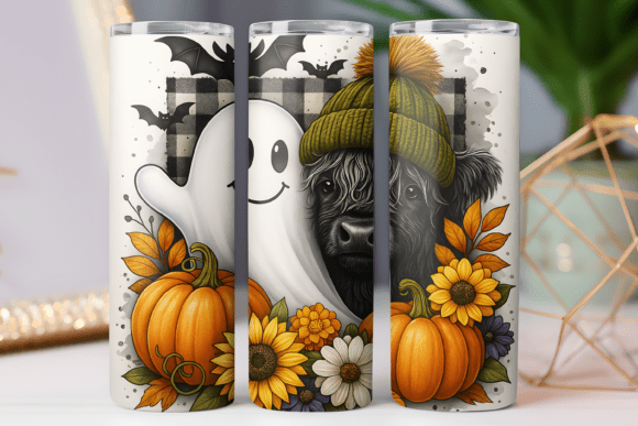 Cow Spooky Tumbler Wrap Design Review