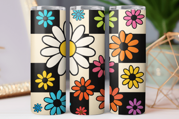 Daisy Retro Floral Tumbler Design Wrap Review