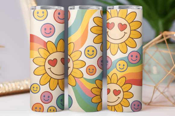 Daisy Retro Floral Tumbler Wrap Design Review