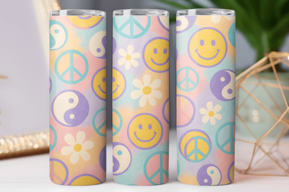 Daisy Smile Flower Tumbler Wrap 20oz PNG Review