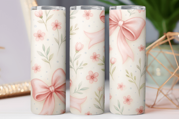 Floral Bow Tumbler Wrap Design Review