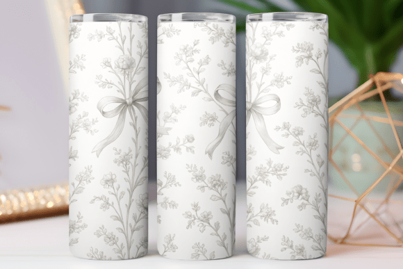 Floral Bow Tumbler Wrap Design Review