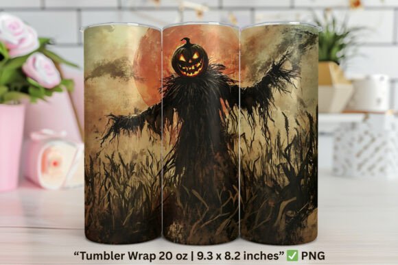 Halloween Scarecrow Tumbler Wrap 20oz Review