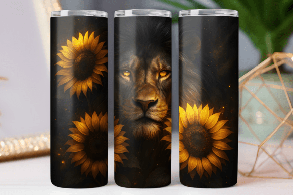 Lion Floral Tumbler Wrap 20oz Art Skinny Review