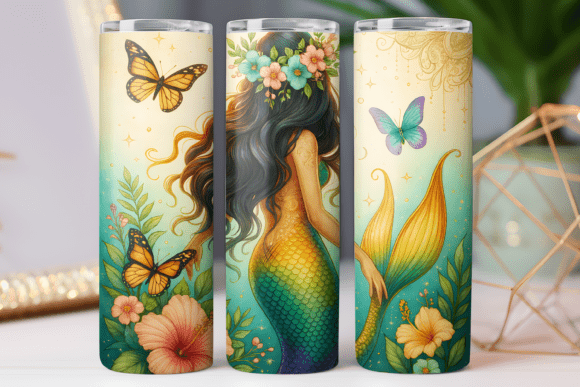 Mermaid Tumbler Wrap 20oz Design Review