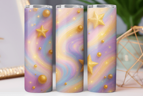Opal and Gold Art Tumbler Png Art Wrap Review