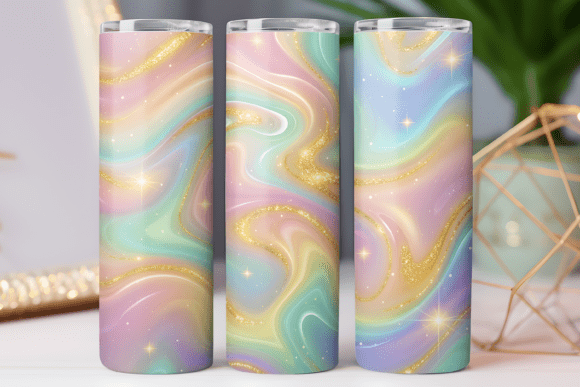 Opal and Gold Art Tumbler Wrap Review