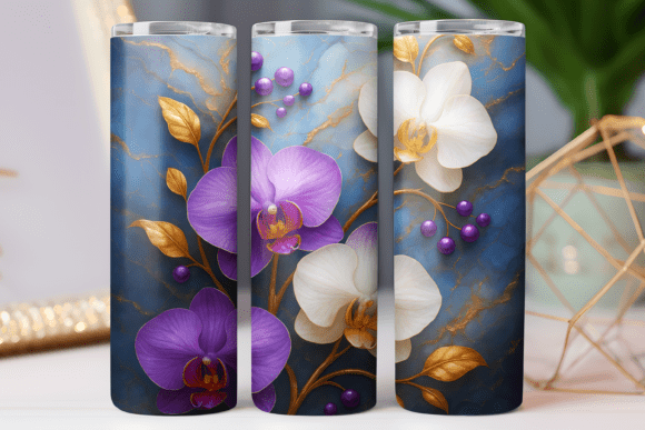 Orchid Floral Tumbler Wrap Design Review