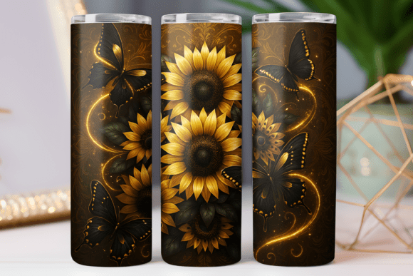 Sunflower Gold Tumbler Wrap Design Review