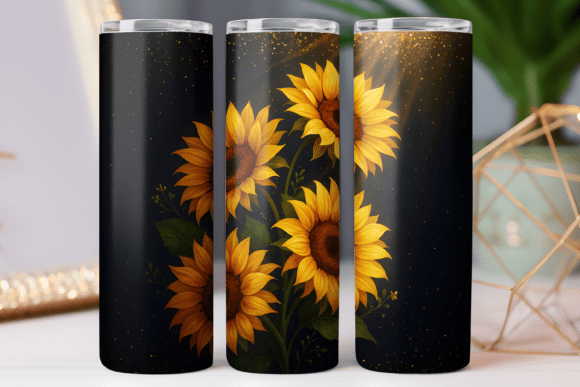 Sunflower Gold Tumbler Wrap Design Review