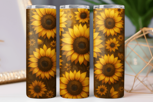 Sunflower Gold Tumbler Wrap Design Review