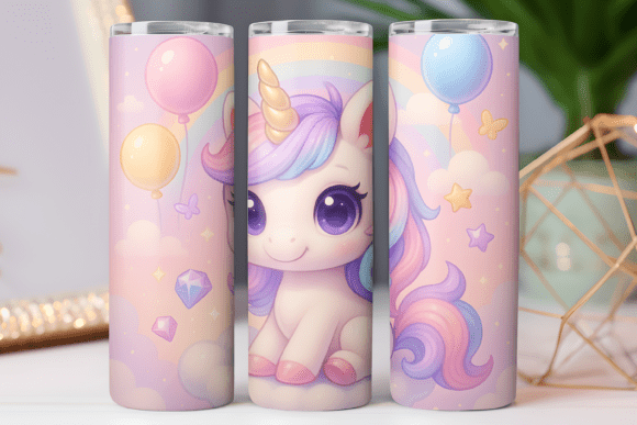 Unicorn Tumbler Wrap Design 20oz Review
