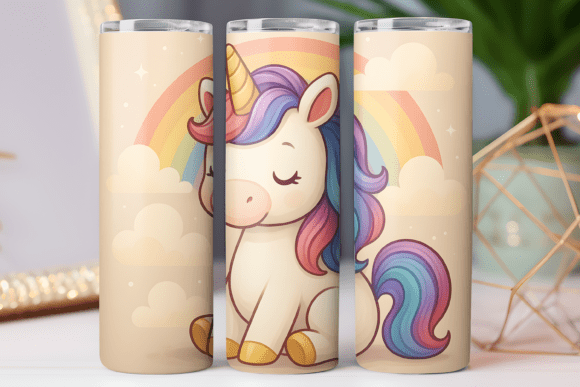 Unicorn Tumbler Wrap Photos Design 20oz Review